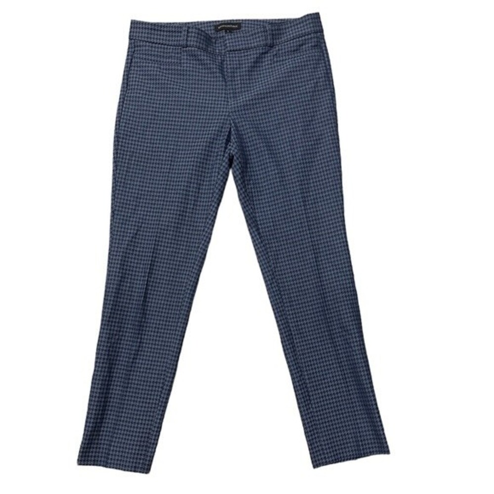 Banana Republic Blue Houndstooth Ankle Pants Size 6